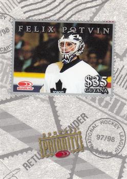 1997-98 Donruss Priority - Stamps Silver #NNO Felix Potvin Front