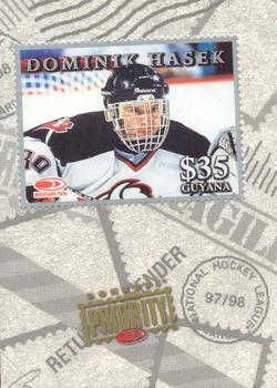 1997-98 Donruss Priority - Stamps Silver #NNO Dominik Hasek Front