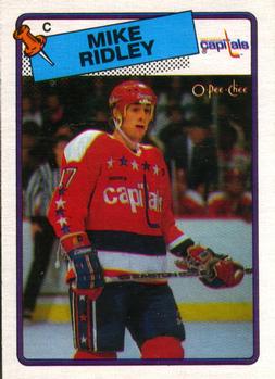 1988-89 O-Pee-Chee #104 Mike Ridley Front