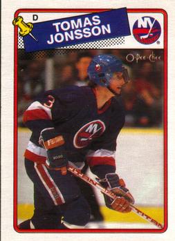 1988-89 O-Pee-Chee #108 Tomas Jonsson Front