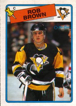 1988-89 O-Pee-Chee #109 Rob Brown Front