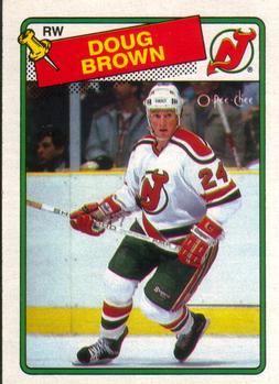 1988-89 O-Pee-Chee #115 Doug Brown Front