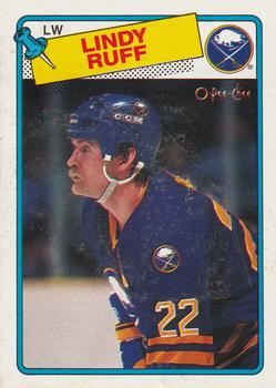 1988-89 O-Pee-Chee #40 Lindy Ruff Front