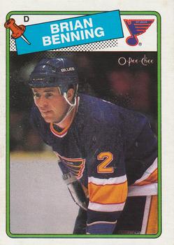 1988-89 O-Pee-Chee #174 Brian Benning Front