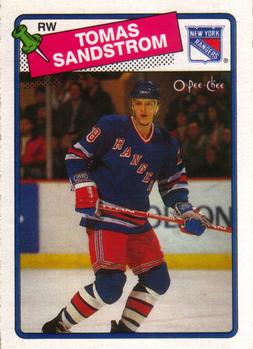 1988-89 O-Pee-Chee #121 Tomas Sandstrom Front