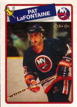 1988-89 O-Pee-Chee #123 Pat LaFontaine Front