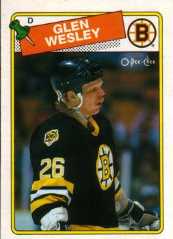 1988-89 O-Pee-Chee #166 Glen Wesley Front