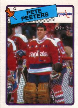 1988-89 O-Pee-Chee #180 Pete Peeters Front