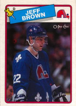 1988-89 O-Pee-Chee #201 Jeff Brown Front