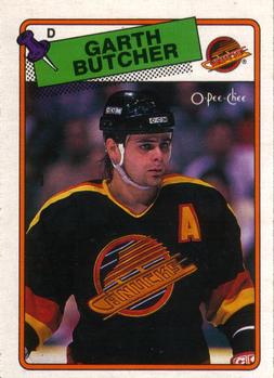 1988-89 O-Pee-Chee #202 Garth Butcher Front
