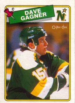 1988-89 O-Pee-Chee #215 Dave Gagner Front