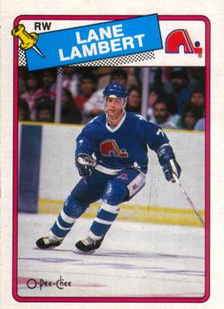 1988-89 O-Pee-Chee #224 Lane Lambert Front