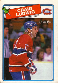 1988-89 O-Pee-Chee #230 Craig Ludwig Front