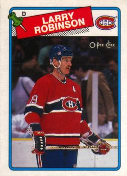 1988-89 O-Pee-Chee #246 Larry Robinson Front