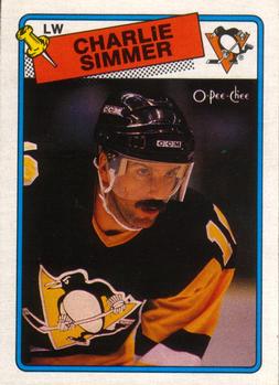 1988-89 O-Pee-Chee #250 Charlie Simmer Front