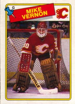 1988-89 O-Pee-Chee #261 Mike Vernon Front