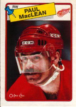 1988-89 O-Pee-Chee #38 Paul MacLean Front