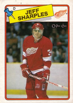 1988-89 O-Pee-Chee #48 Jeff Sharples Front