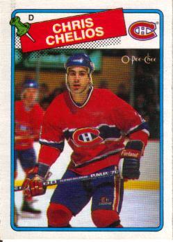 1988-89 O-Pee-Chee #49 Chris Chelios Front