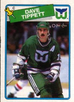 1988-89 O-Pee-Chee #85 Dave Tippett Front