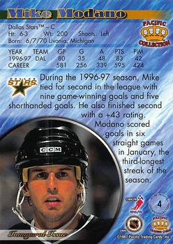 1997-98 Pacific Crown Collection - Copper #4 Mike Modano Back