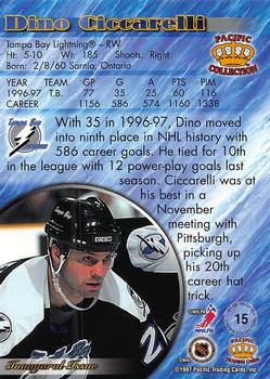 1997-98 Pacific Crown Collection - Copper #15 Dino Ciccarelli Back