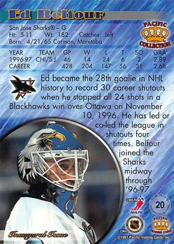 1997-98 Pacific Crown Collection - Copper #20 Ed Belfour Back