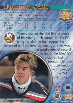 1997-98 Pacific Crown Collection - Copper #56 Tommy Salo Back