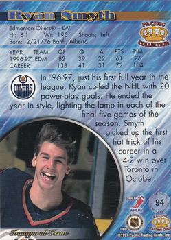 1997-98 Pacific Crown Collection - Copper #94 Ryan Smyth Back
