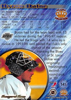 1997-98 Pacific Crown Collection - Copper #141 Byron Dafoe Back