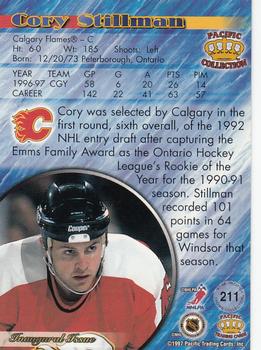 1997-98 Pacific Crown Collection - Copper #211 Cory Stillman Back