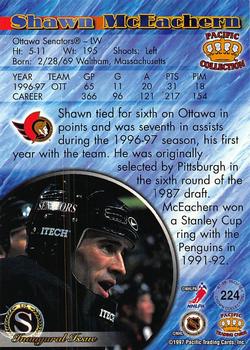 1997-98 Pacific Crown Collection - Copper #224 Shawn McEachern Back