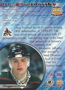1997-98 Pacific Crown Collection - Copper #252 Oleg Tverdovsky Back
