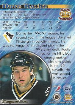 1997-98 Pacific Crown Collection - Copper #253 Dave Roche Back