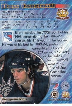 1997-98 Pacific Crown Collection - Copper #275 Russ Courtnall Back