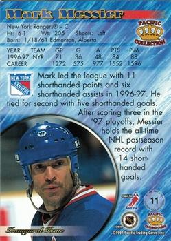 1997-98 Pacific Crown Collection - Emerald Green #11 Mark Messier Back