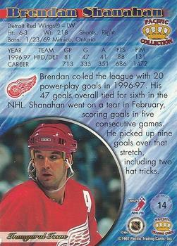 1997-98 Pacific Crown Collection - Emerald Green #14 Brendan Shanahan Back