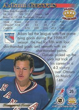 1997-98 Pacific Crown Collection - Emerald Green #26 Adam Graves Back