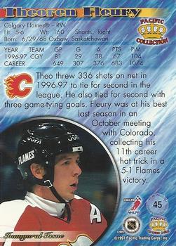 1997-98 Pacific Crown Collection - Emerald Green #45 Theoren Fleury Back