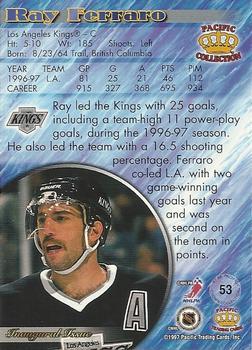 1997-98 Pacific Crown Collection - Emerald Green #53 Ray Ferraro Back