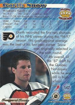 1997-98 Pacific Crown Collection - Emerald Green #147 Garth Snow Back