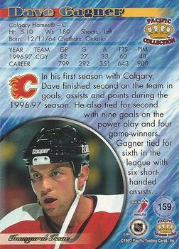 1997-98 Pacific Crown Collection - Emerald Green #159 Dave Gagner Back
