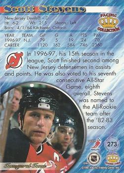 1997-98 Pacific Crown Collection - Emerald Green #273 Scott Stevens Back