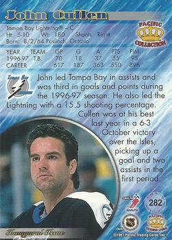 1997-98 Pacific Crown Collection - Emerald Green #282 John Cullen Back