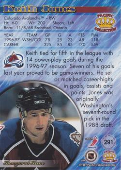 1997-98 Pacific Crown Collection - Emerald Green #291 Keith Jones Back