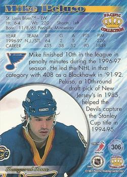 1997-98 Pacific Crown Collection - Emerald Green #306 Mike Peluso Back