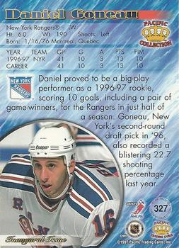 1997-98 Pacific Crown Collection - Emerald Green #327 Daniel Goneau Back