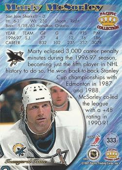 1997-98 Pacific Crown Collection - Emerald Green #333 Marty McSorley Back