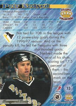 1997-98 Pacific Crown Collection - Ice Blue #13 Petr Nedved Back