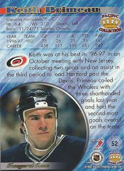 1997-98 Pacific Crown Collection - Ice Blue #52 Keith Primeau Back